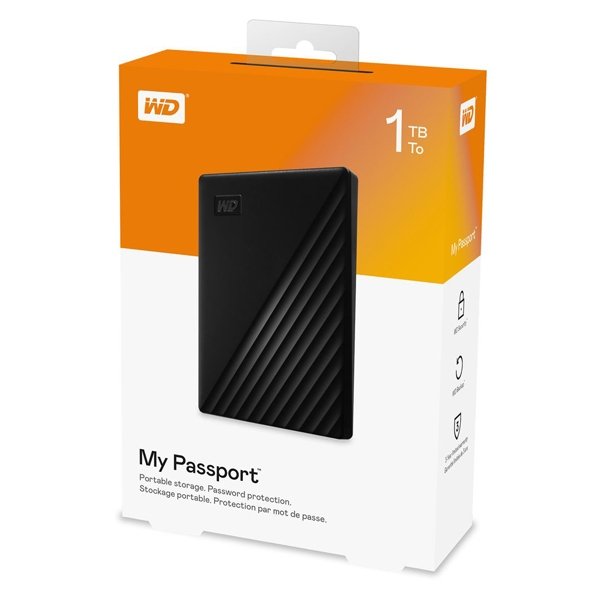 WD My Passport External Hard Disk 1TB – USB 3.0 Portable Storage - nagnail.lk